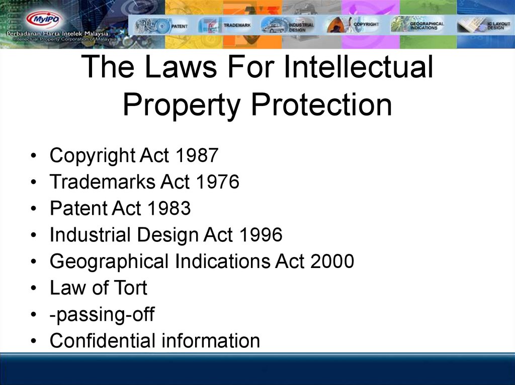 The Laws For Intellectual Property Protection