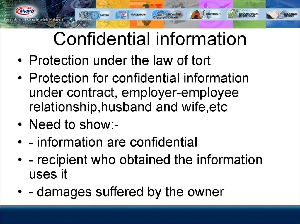 Confidential information