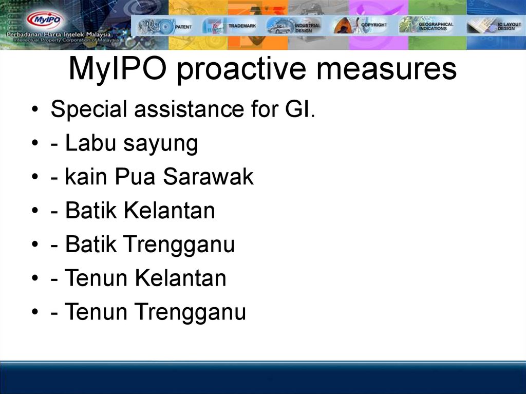 MyIPO proactive measures