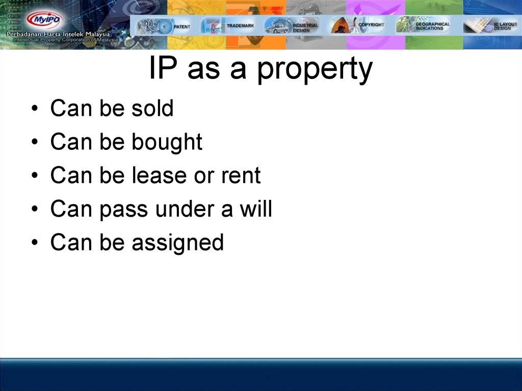 IP as a property