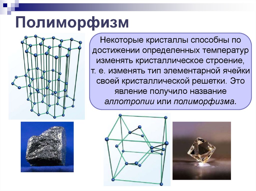Современные кристаллические материалы. Полиморфизм. Полиморфизм кристаллов примеры. Полиморфные Кристаллы. Полиморфизм кристаллическая решетка.