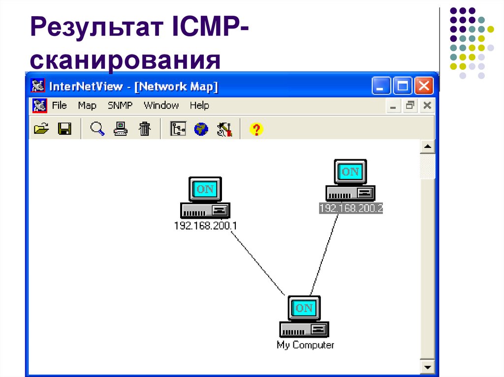 Результат ICMP-сканирования