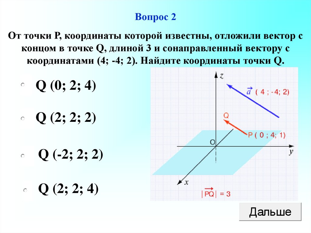 Презентация на тему векторы в пространстве