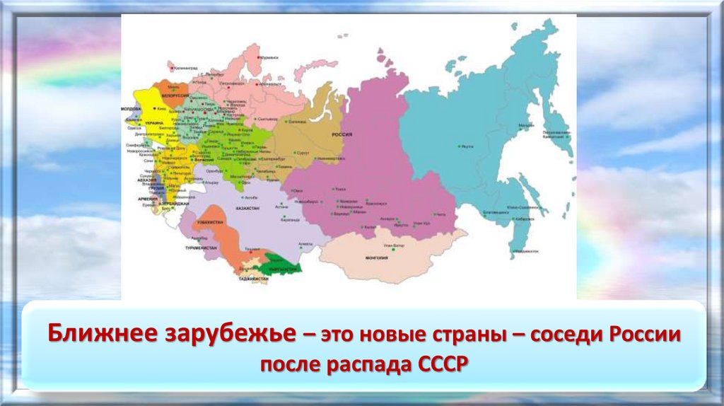 Страны соседи россии 1 порядка