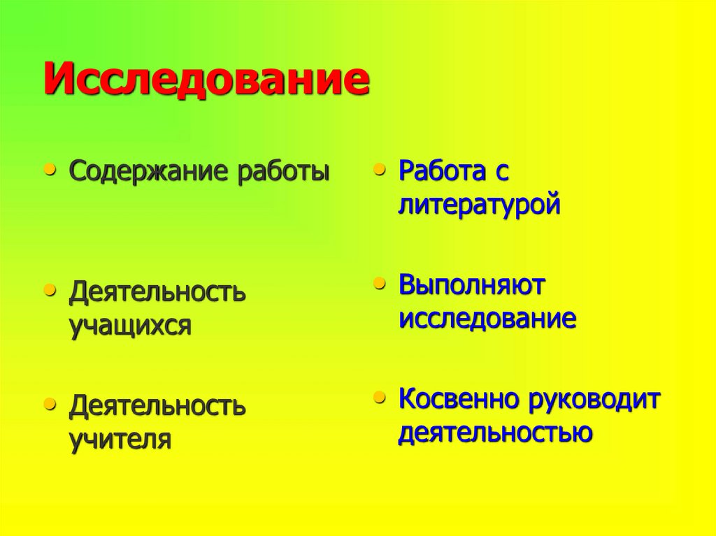 Исследование