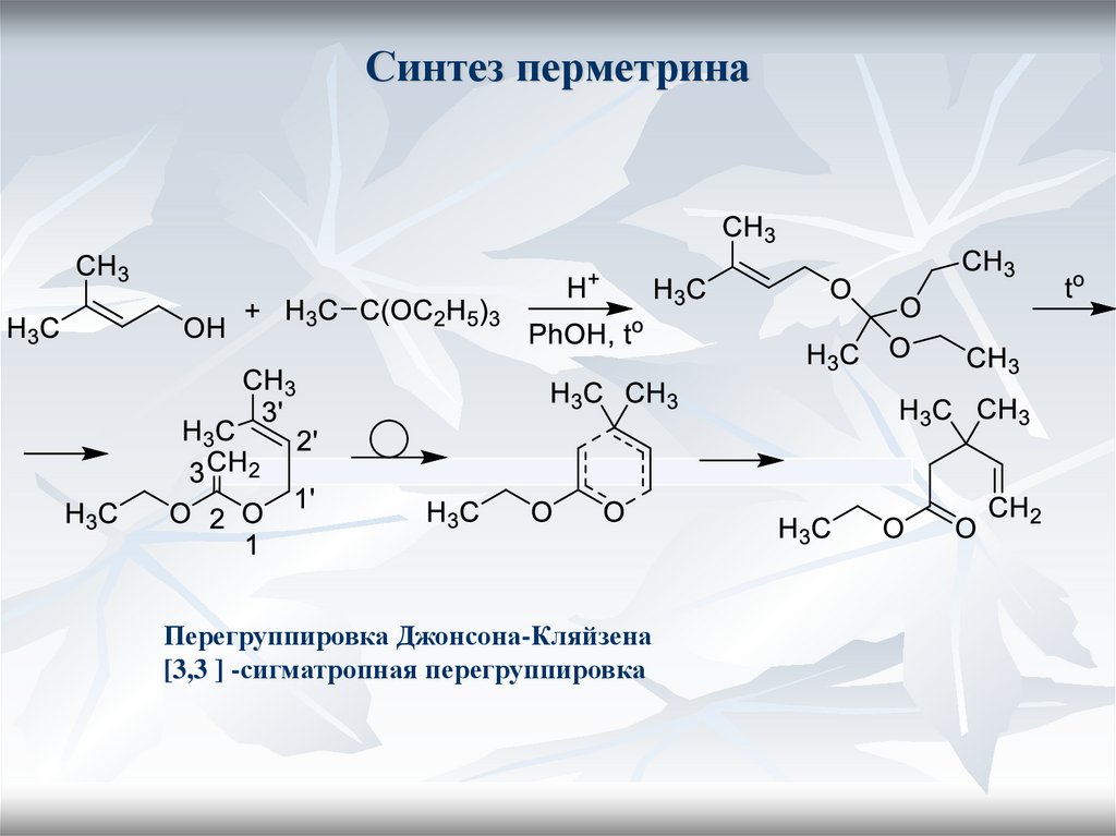 Синтез перметрина