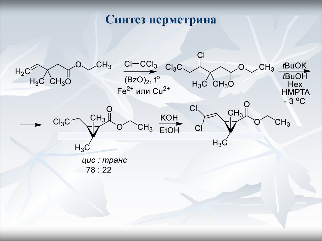 Синтез перметрина