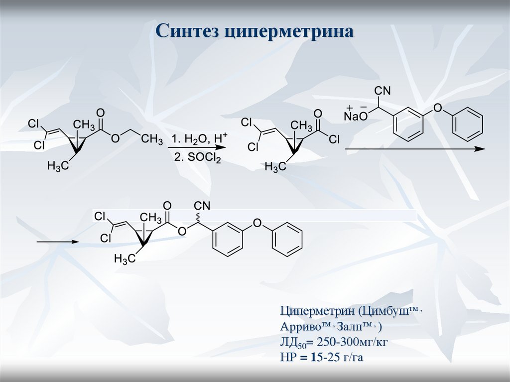 Синтез циперметрина
