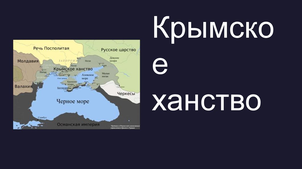 Крымское ханство - презентация онлайн