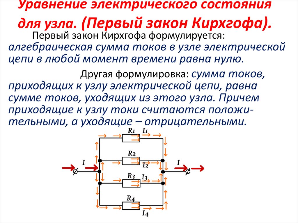 Уравнения электрического состояния - презентация онлайн