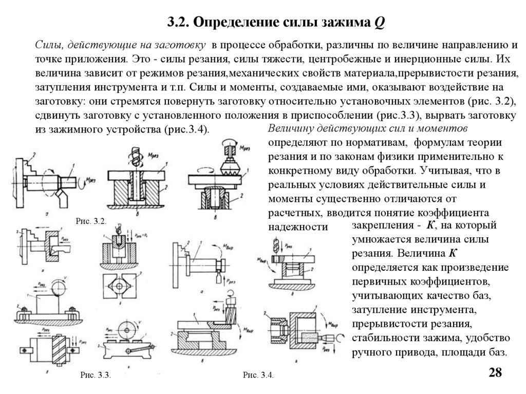 Определение усилия