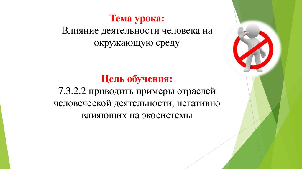 Влияние деятельности человека на экосистему презентация