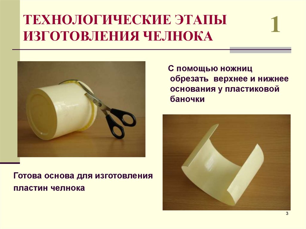 ТЕХНОЛОГИЧЕСКИЕ ЭТАПЫ ИЗГОТОВЛЕНИЯ ЧЕЛНОКА