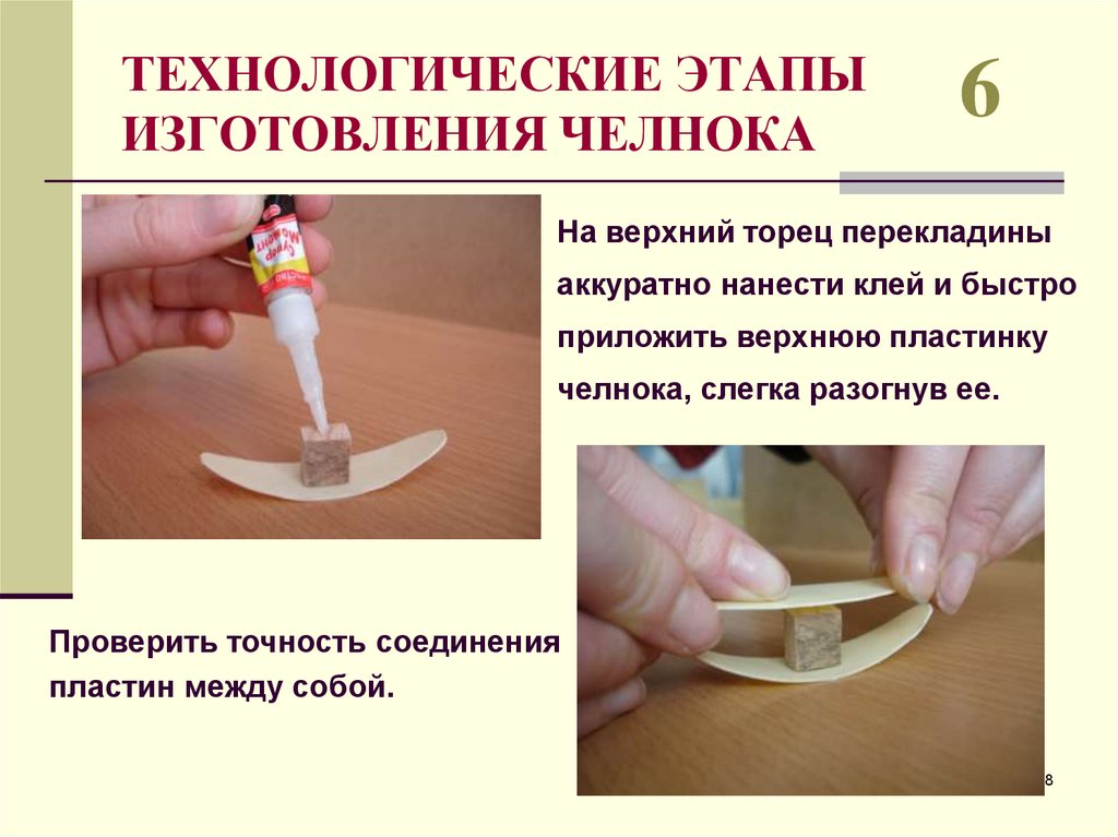 ТЕХНОЛОГИЧЕСКИЕ ЭТАПЫ ИЗГОТОВЛЕНИЯ ЧЕЛНОКА