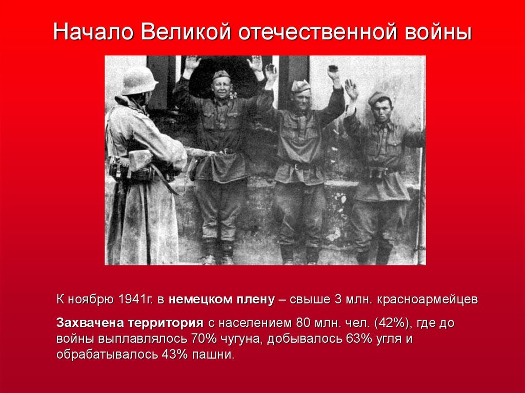 Начало Великой отечественной войны - презентация онлайн