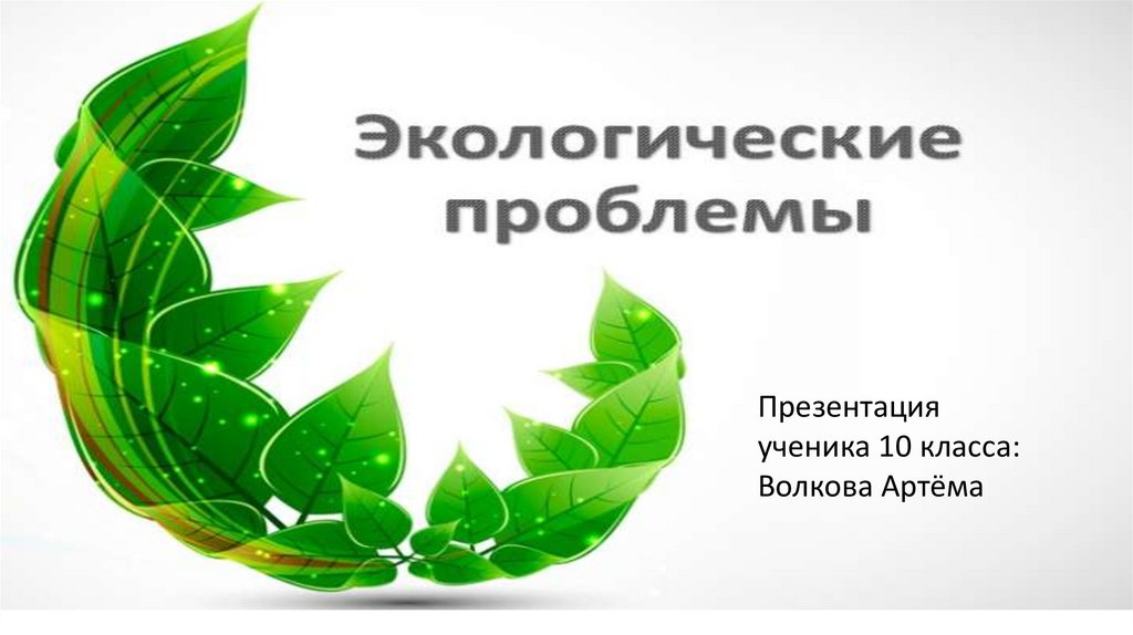 Экологические проблемы - презентация онлайн