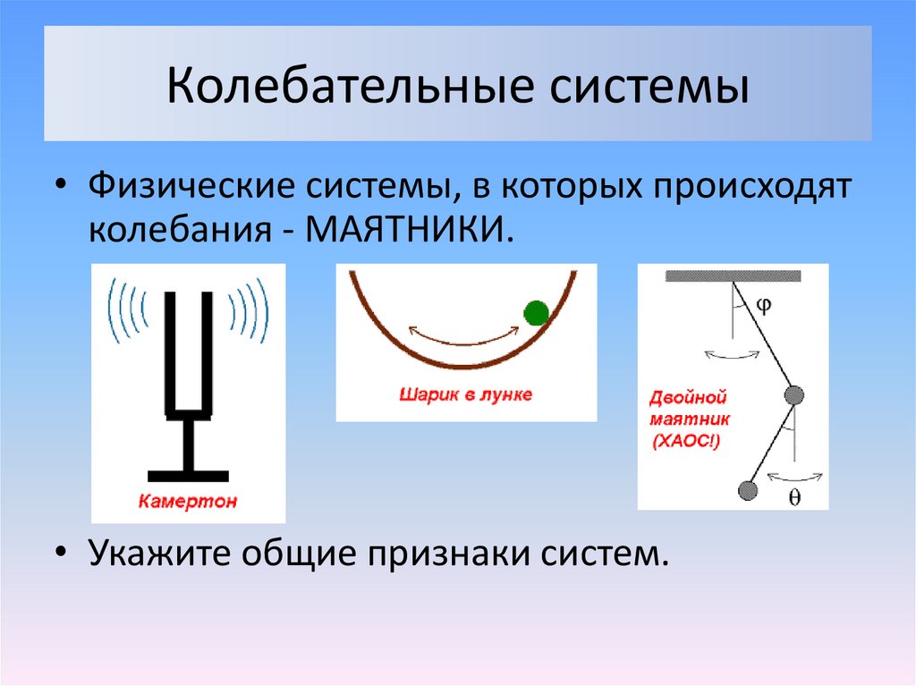 Презентация свободные и вынужденные колебания 9 класс презентация