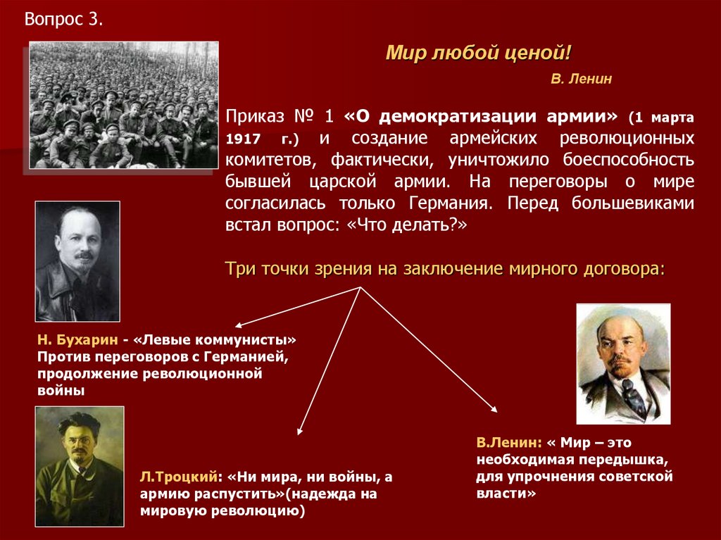 Причины революции большевиков