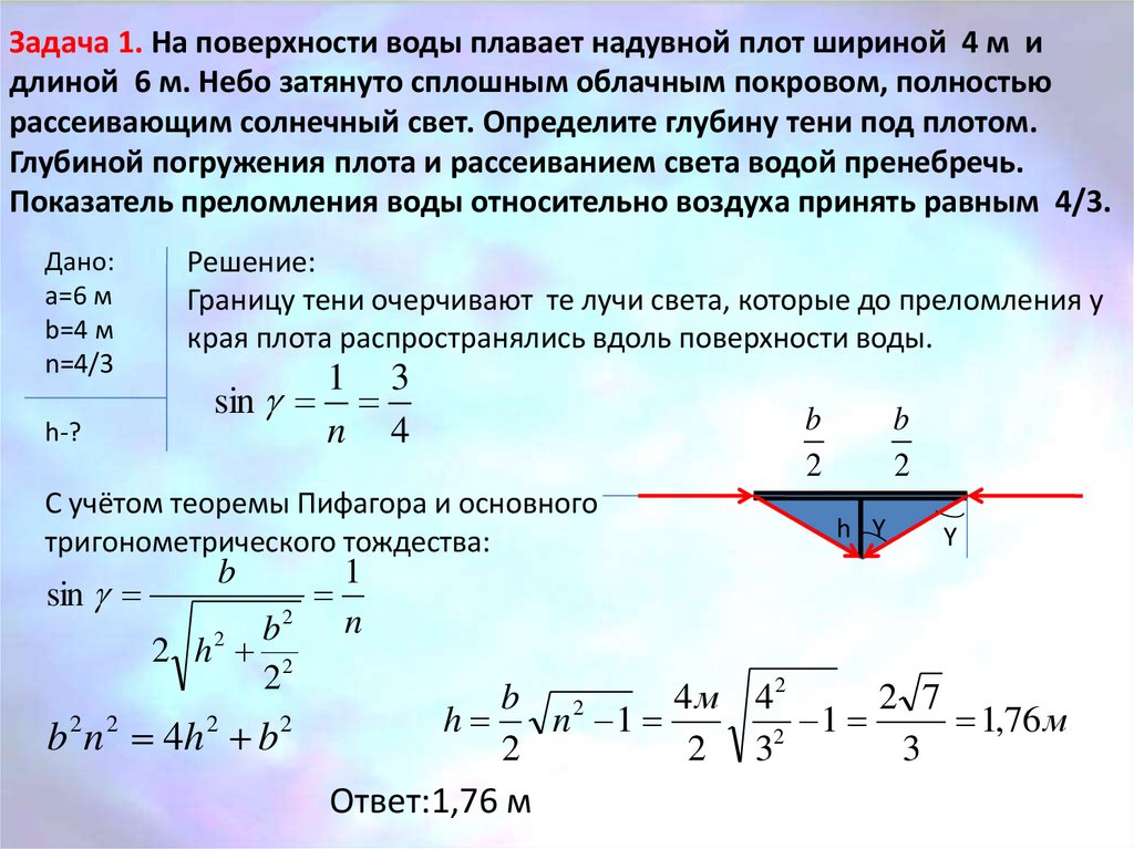 Полное внутреннее отражение презентация 8 класс