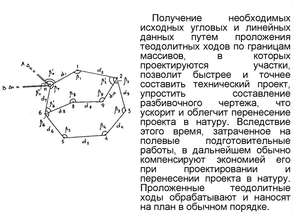 При подготовке данных для перенесения проектов сооружений в натуру применяют