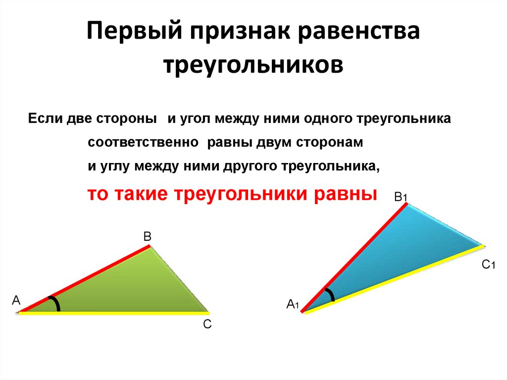 1 равенства треугольников 7 класс. Первый признак равенства треугольников 7 класс. Геометрия 7 кл первый признак равенства треугольников. 1 Признак равенства треугольников 7 класс. 1 Признак равенства треугольников 7 класс доказательство и теорема.