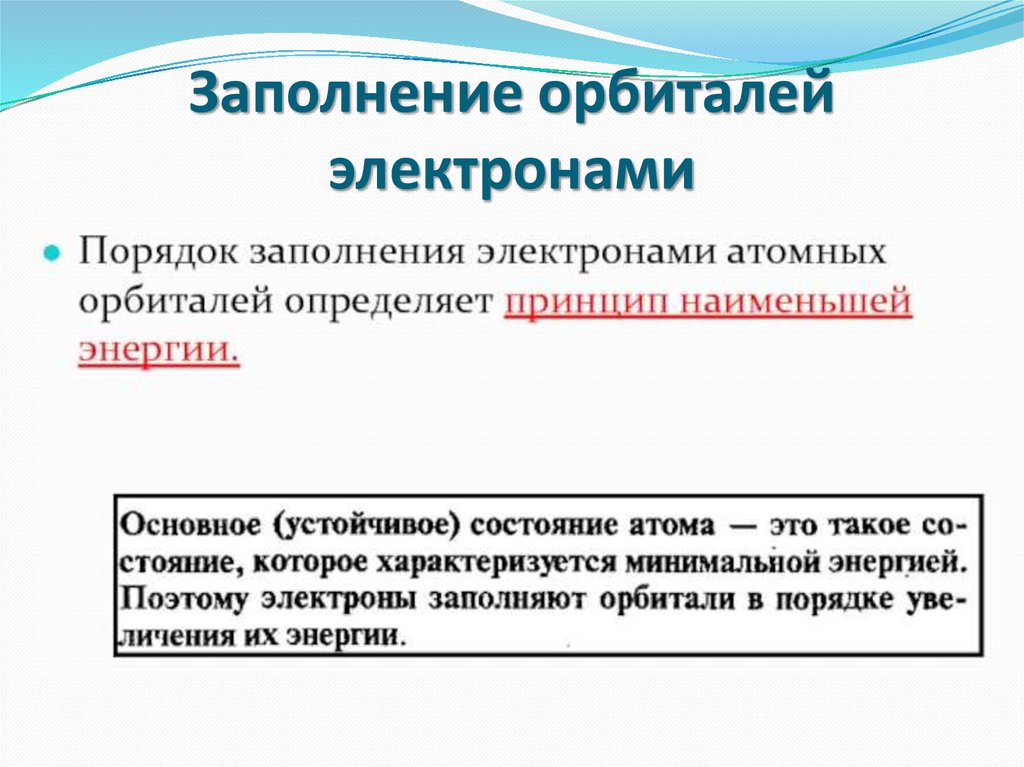 Электронное строение атома. Периодический закон в свете современной ...