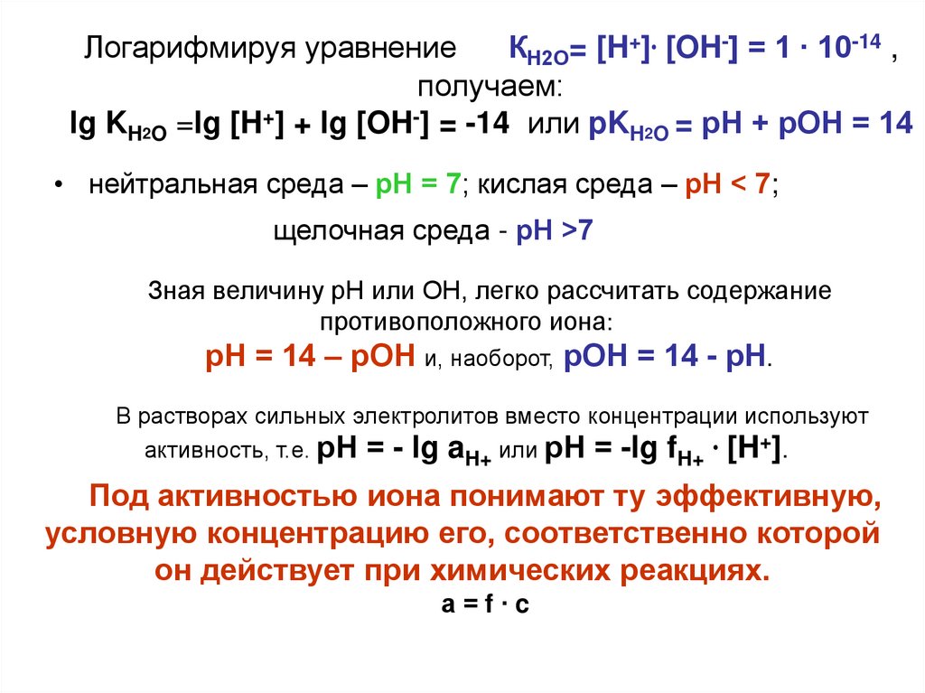 Уравнение диссоциации железа