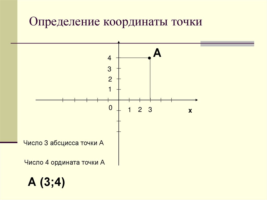 Ордината точки 3 2. Абсцисса. Как определить координаты точки. Ось абсцисс и ординат. Определите координаты точек.