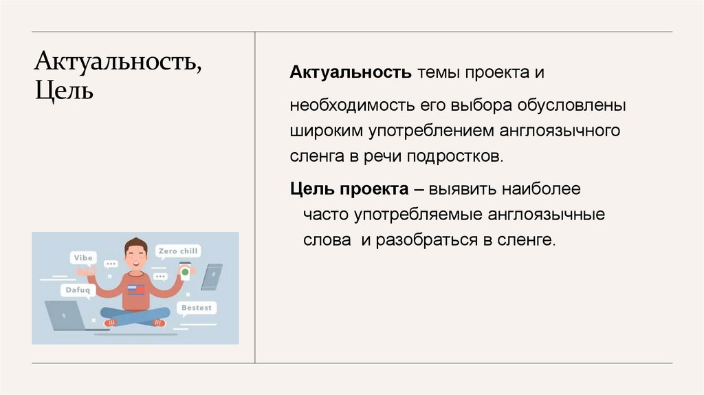 Проект англоязычный сленг в русской речи проект