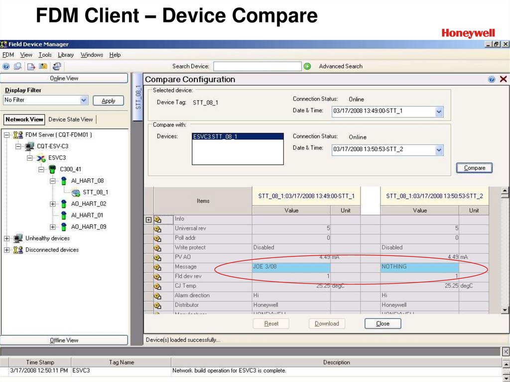 FDM Client ?C Device Compare