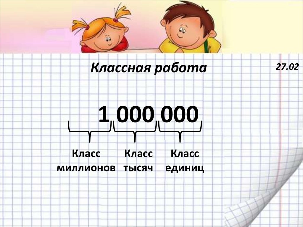 Решение 1000 по математике. Картинка класс тысяч.