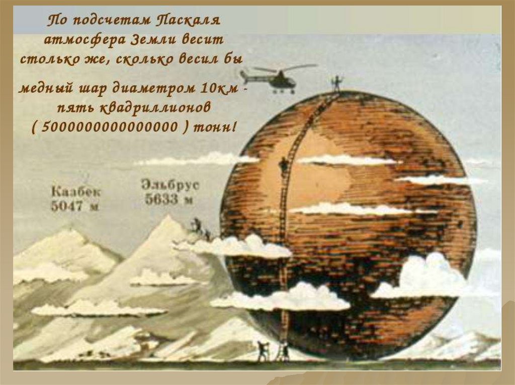 Медный шар в воздухе весит 1.96. Атмосфера земли весит. По подсчетам Паскаля атмосфера земли. Сколько весит атмосфера. Атмосферное давление земли.