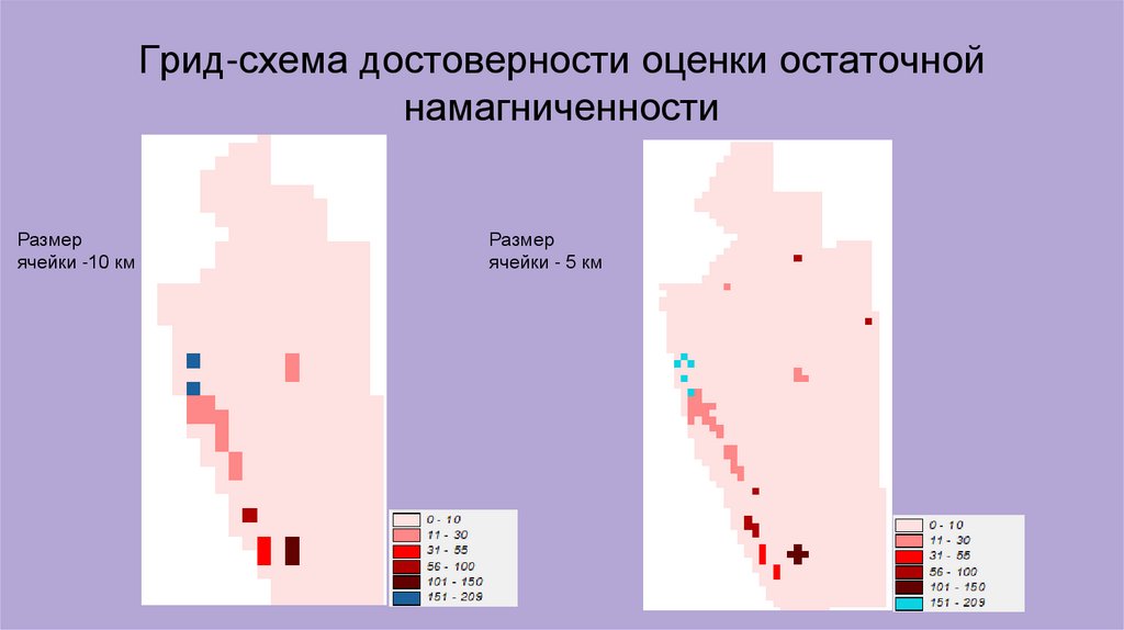 Грид-схема достоверности оценки остаточной намагниченности