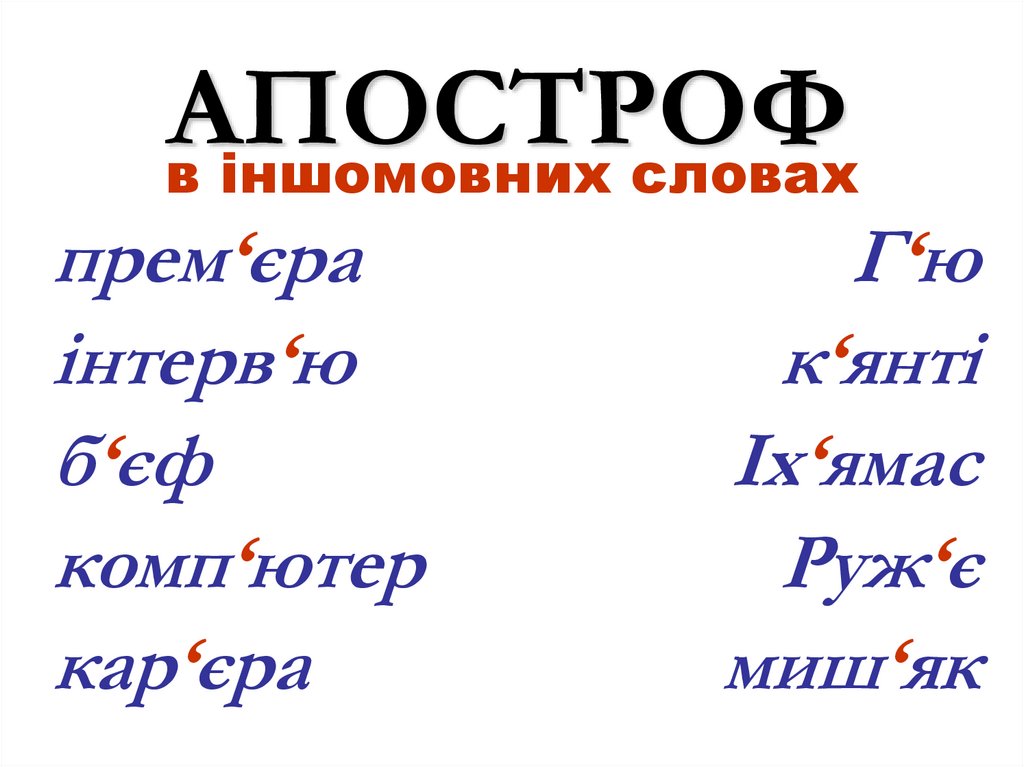 Апостроф тв. Апостроф. Апостроф в русском языке примеры. Апостроф в тексте. Слова с апострофом.