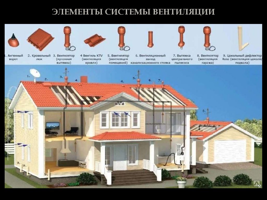ЭЛЕМЕНТЫ СИСТЕМЫ ВЕНТИЛЯЦИИ