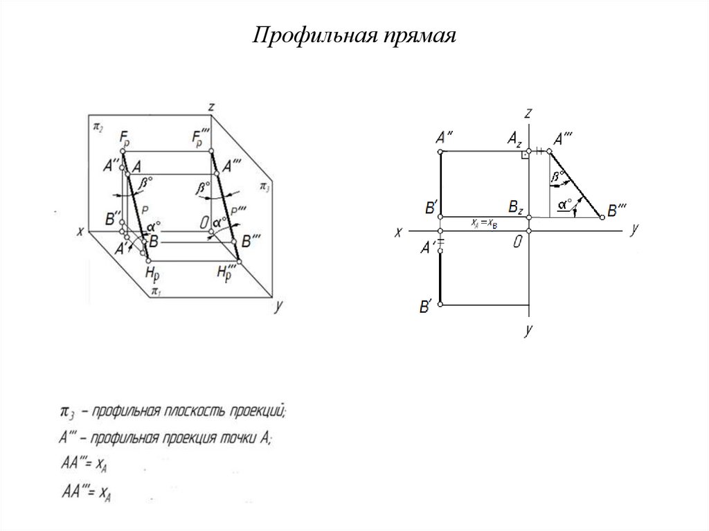 Профильная прямая