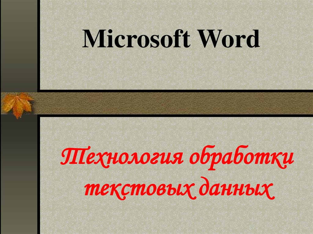 Проект по технологии ворд