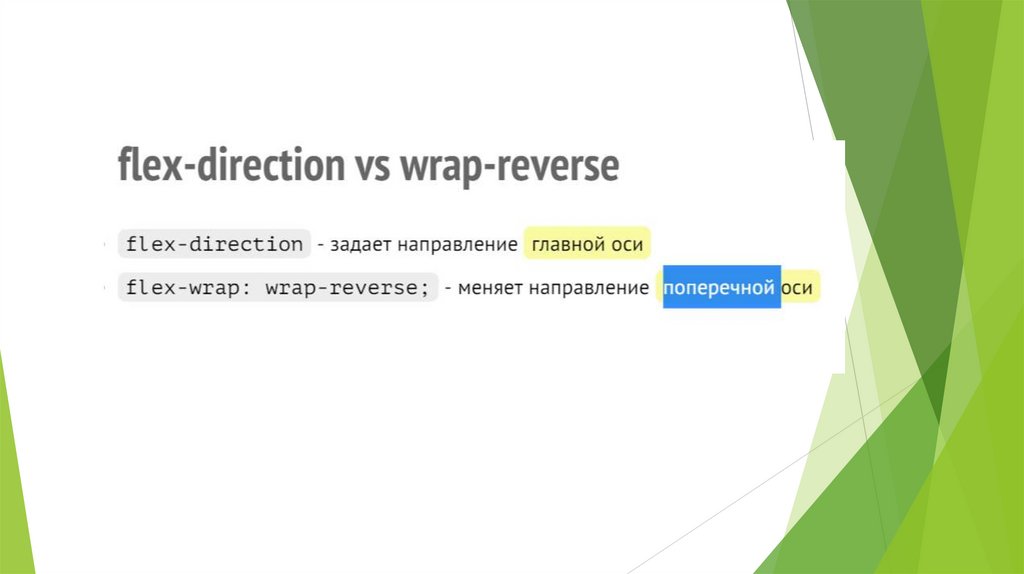 Направления заменить. Flex-Direction Главная поперечная. Flex Reverse. Direction-Wrap.