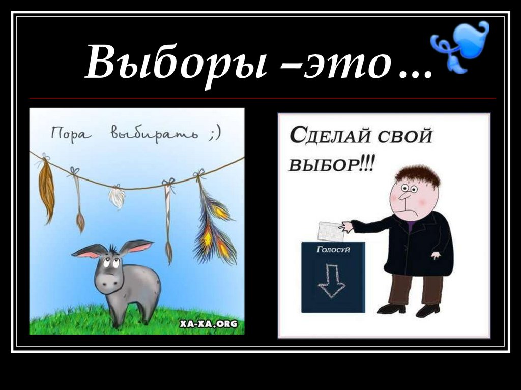 Выборы –это…
