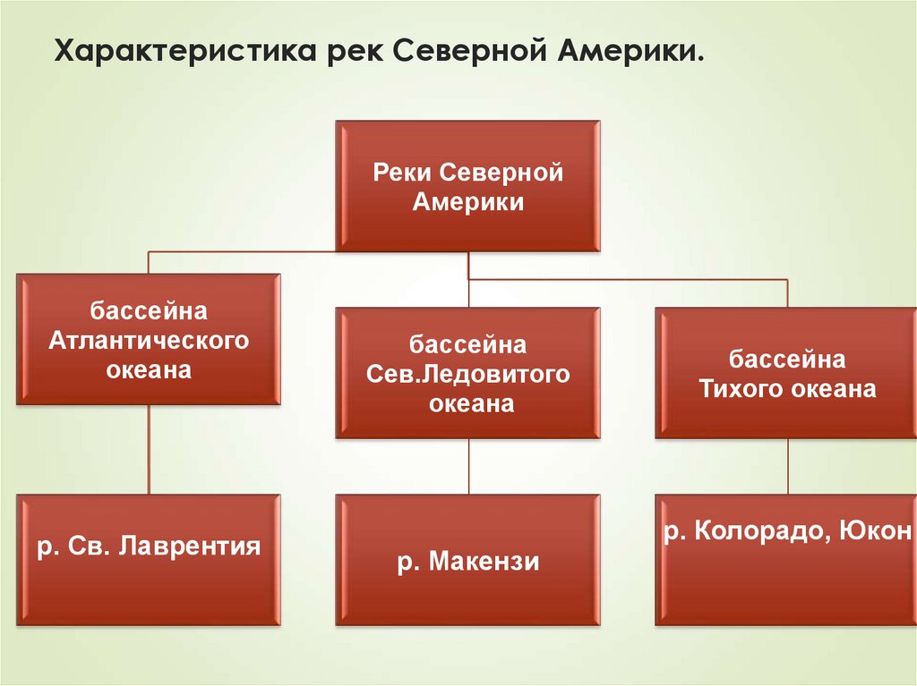 Тип питания рек северной америки