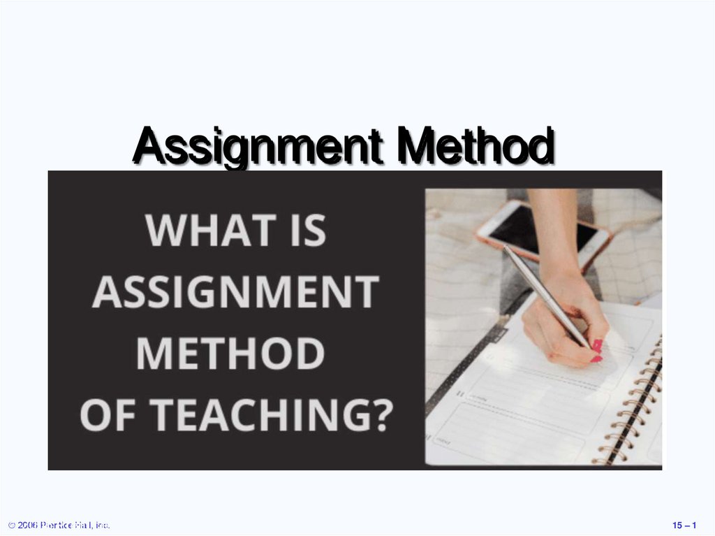 assignment method ppt