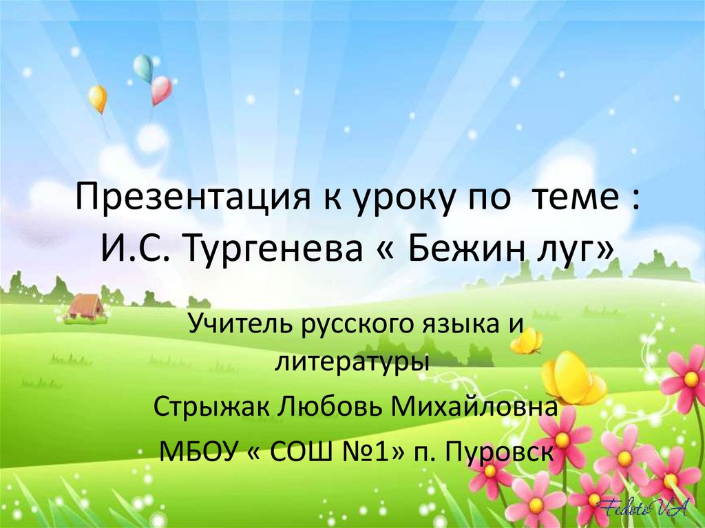 Луг презентация 6 класс