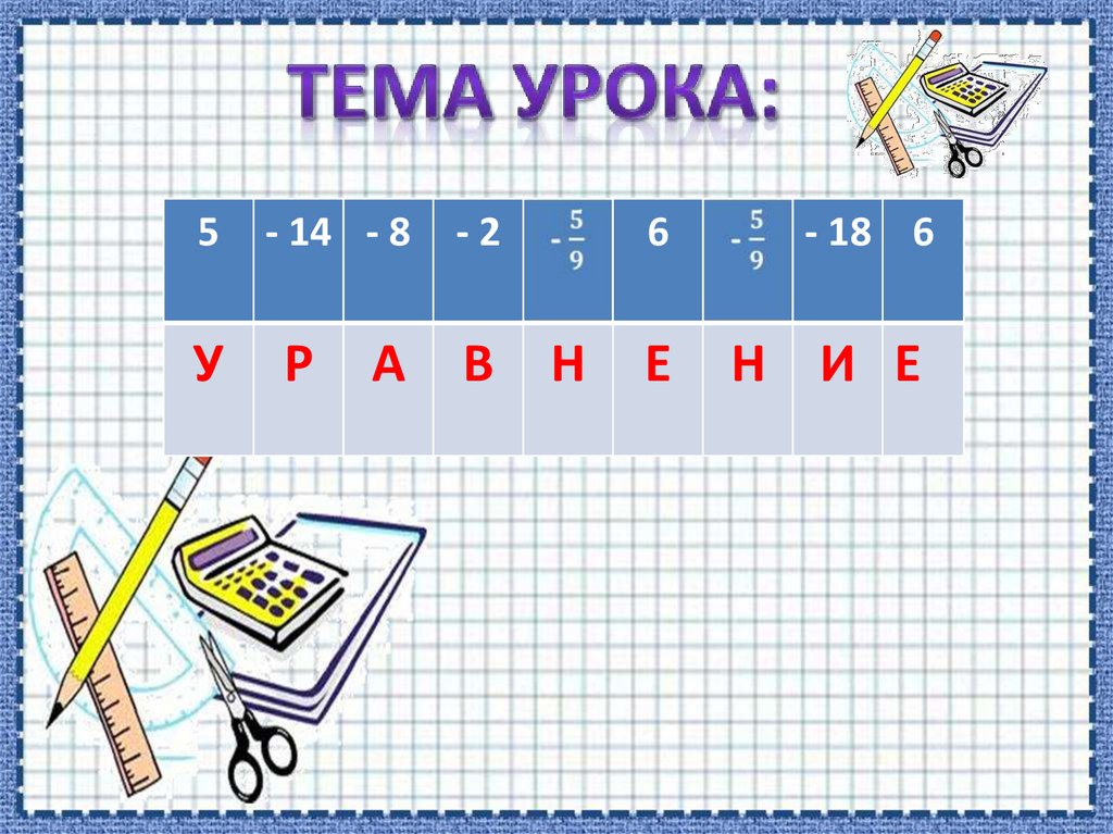 Тема урока: