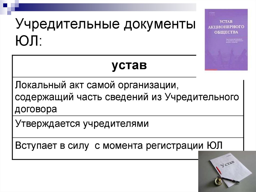 Учредительные документы