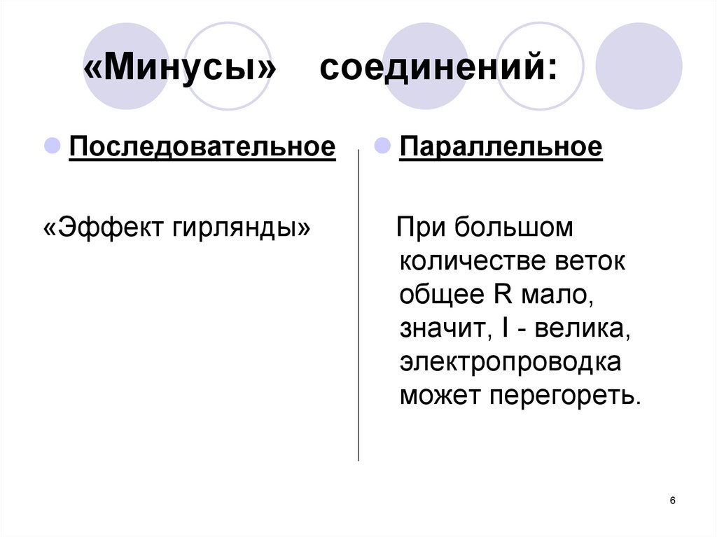 Законы подключения. Вывод законов соединений.