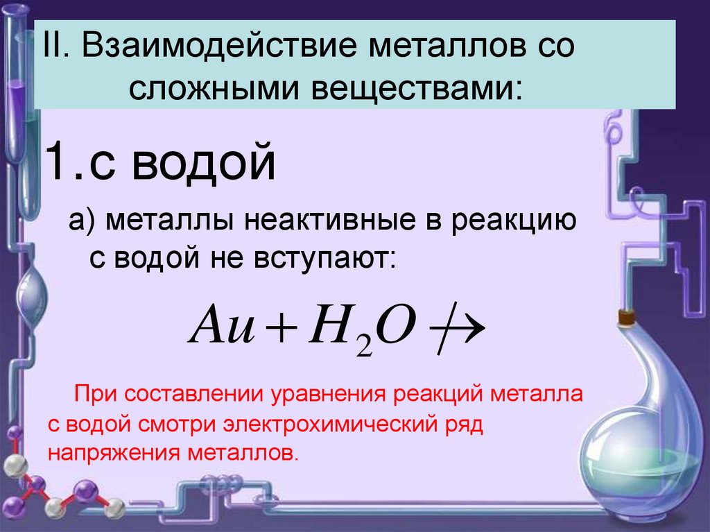 Золото с водой реакция. Химические свойства металлов уравнения реакций 9 класс. Химические свойства металлов 9 класс уравнения. Уравнение с металлами химия 9 класс. Реакции взаимодействия металлов с водой.