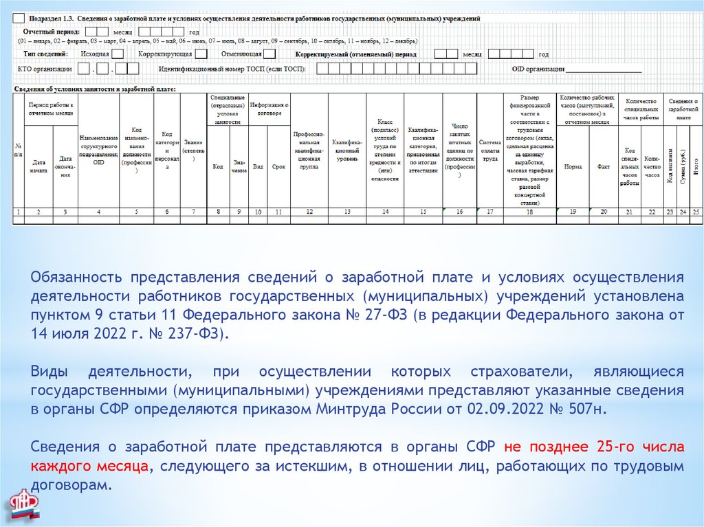 Отчет ефс 1 образец заполнения пример