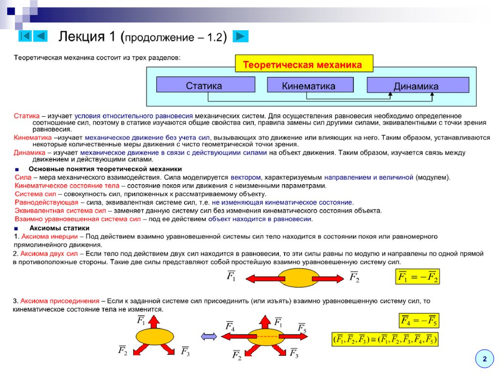 Механика лекция