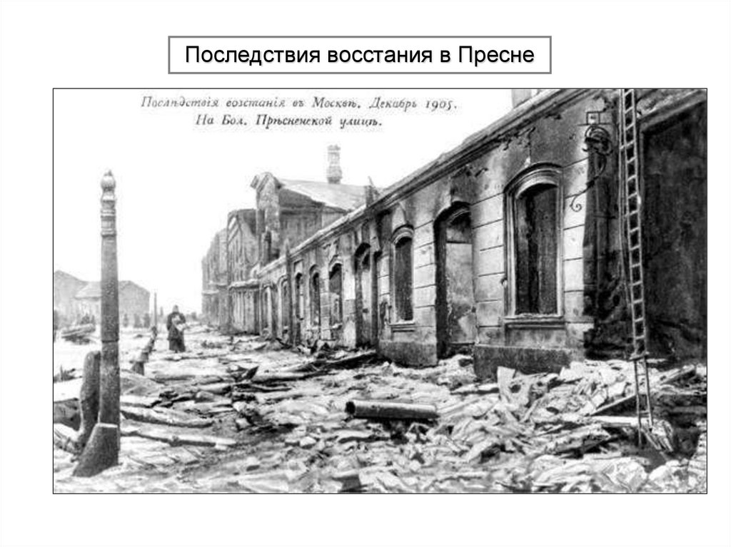 Революции 1905 33 2. Разрушенные дома на Пресне в 1905 году.. Карельский мятеж последствия. Завод памяти революции 1905 года.