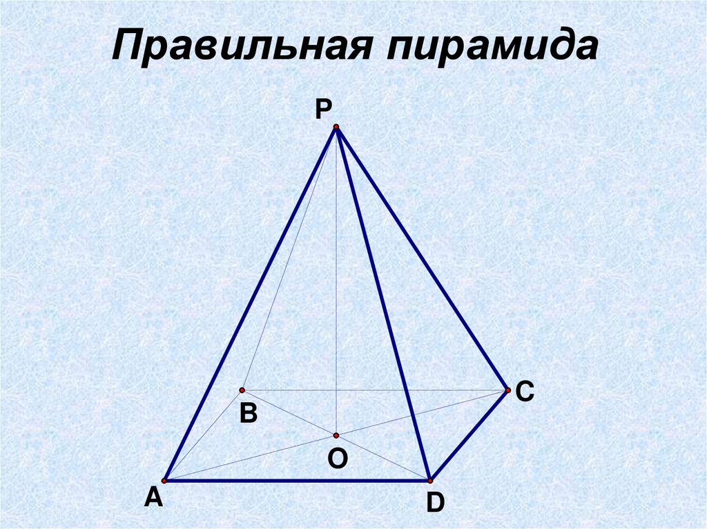 Правильная пирамида